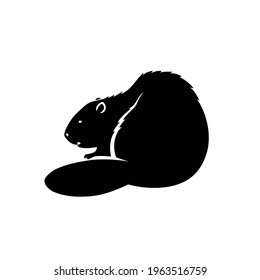 Beaver animal - isolated vector illustration