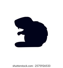 Beaver animal symbol sign icon vector illustration