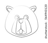 beaver cartoon icon