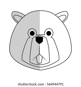 Beaver cartoon icon
