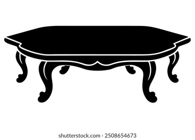 A Beaver Creek Coffee Table Silhouette Vector Design