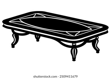 A Beaver Creek Coffee Table Silhouette Vector Design