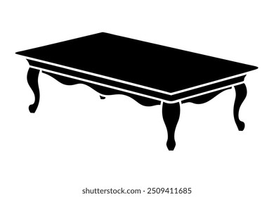 A Beaver Creek Coffee Table Silhouette Vector Design