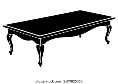 A Beaver Creek Coffee Table Silhouette Vector Design