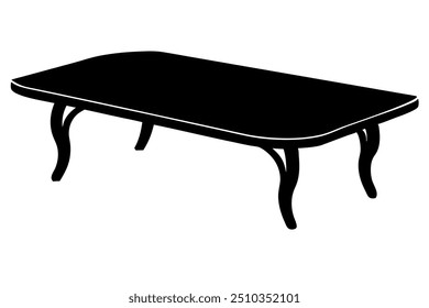 A Beaver Creek Coffee Table Silhouette Vector Design