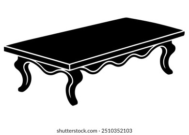 A Beaver Creek Coffee Table Silhouette Vector Design