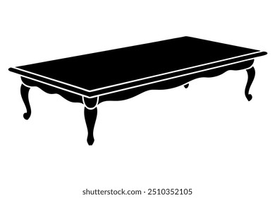 A Beaver Creek Coffee Table Silhouette Vector Design