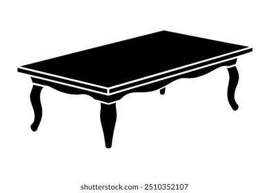 A Beaver Creek Coffee Table Silhouette Vector Design