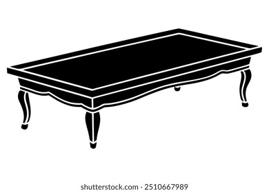 A Beaver Creek Coffee Table Silhouette Vector Design