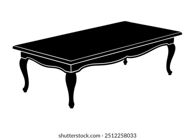 A Beaver Creek Coffee Table Silhouette Vector Design