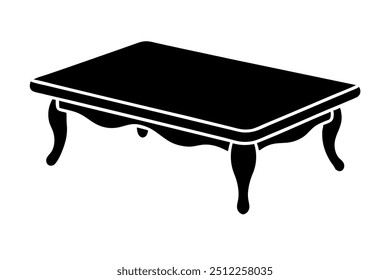 A Beaver Creek Coffee Table Silhouette Vector Design