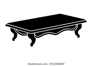 A Beaver Creek Coffee Table Silhouette Vector Design