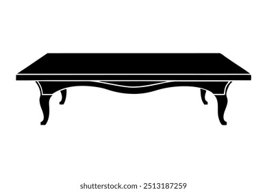 A Beaver Creek Coffee Table Silhouette Vector Design