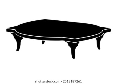 A Beaver Creek Coffee Table Silhouette Vector Design