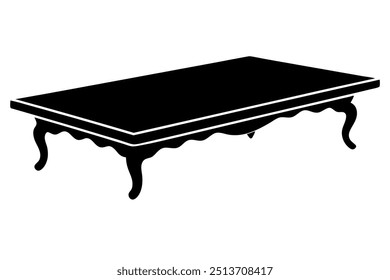 A Beaver Creek Coffee Table Silhouette Vector Design