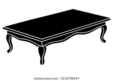 A Beaver Creek Coffee Table Silhouette Vector Design