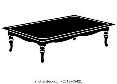 A Beaver Creek Coffee Table Silhouette Vector Design