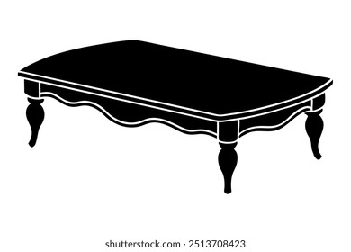 A Beaver Creek Coffee Table Silhouette Vector Design