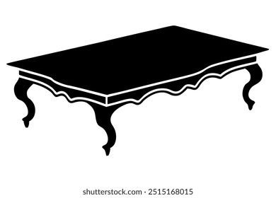 A Beaver Creek Coffee Table Silhouette Vector Design