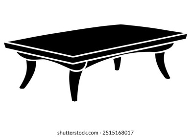 A Beaver Creek Coffee Table Silhouette Vector Design