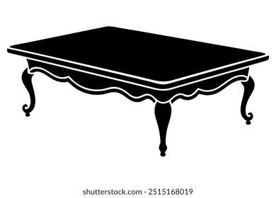 A Beaver Creek Coffee Table Silhouette Vector Design