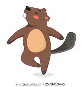 beaver doing yoga, yoga, yogi, doing sports exercises, cute beaver, beaver coloring, funny, fun, boy