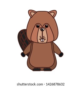 Beaver forest animal of canada design