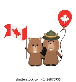 Beaver Forest Animal Of Canada Design