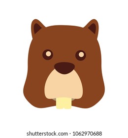 beaver head animal icon