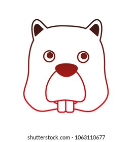 beaver head animal icon