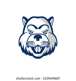 Beaver head design illustration vector eps format , suitable for your design needs, logo, illustration, animation, etc.