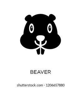 Beaver icon. Beaver symbol design from Animals collection. Simple element vector illustration on white background.