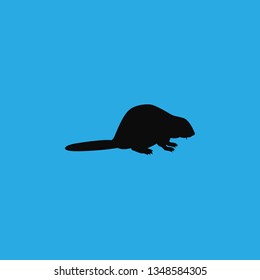 beaver icon vector