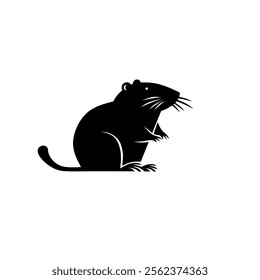 beaver logo concept black and white