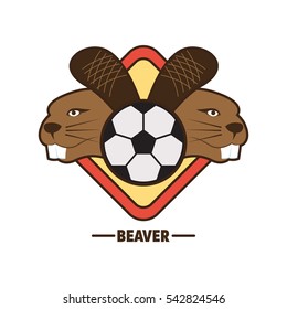 Beaver logo design template