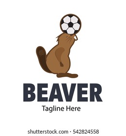Beaver logo design template