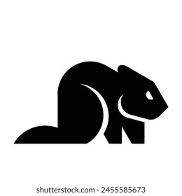 Beaver logo. Icon design. Template elements