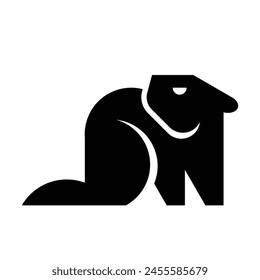 Beaver logo. Icon design. Template elements