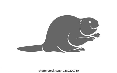 Beaver logo vector, Creative Beaver logo design concepts template, icon symbol, illustration