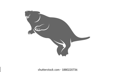 Beaver logo vector, Creative Beaver logo design concepts template, icon symbol, illustration