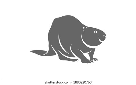 Beaver logo vector, Creative Beaver logo design concepts template, icon symbol, illustration