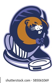 beaver mascot of ice hockey