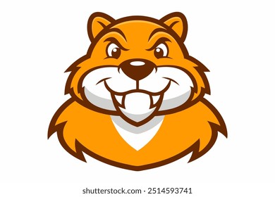 Beaver mascot vector design illustration