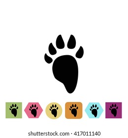 Beaver paw print icon
