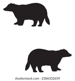 Beaver Silhouette, Beaver illustration, Beaver icon Silhouette, Beaver Silhouette illustration