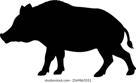 Beaver silhouette isolated on white background. Beaver sign vector illustration design