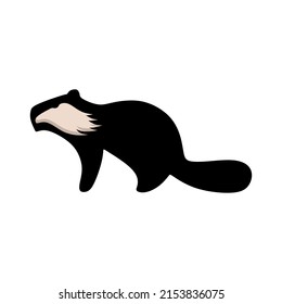 beaver silhouette logo or icon