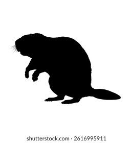 Beaver silhouette – vector illustration