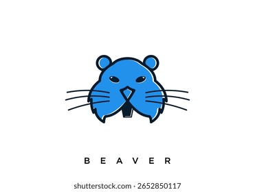 Beaver Simple Logo Vector Design