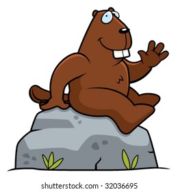 Beaver Sitting